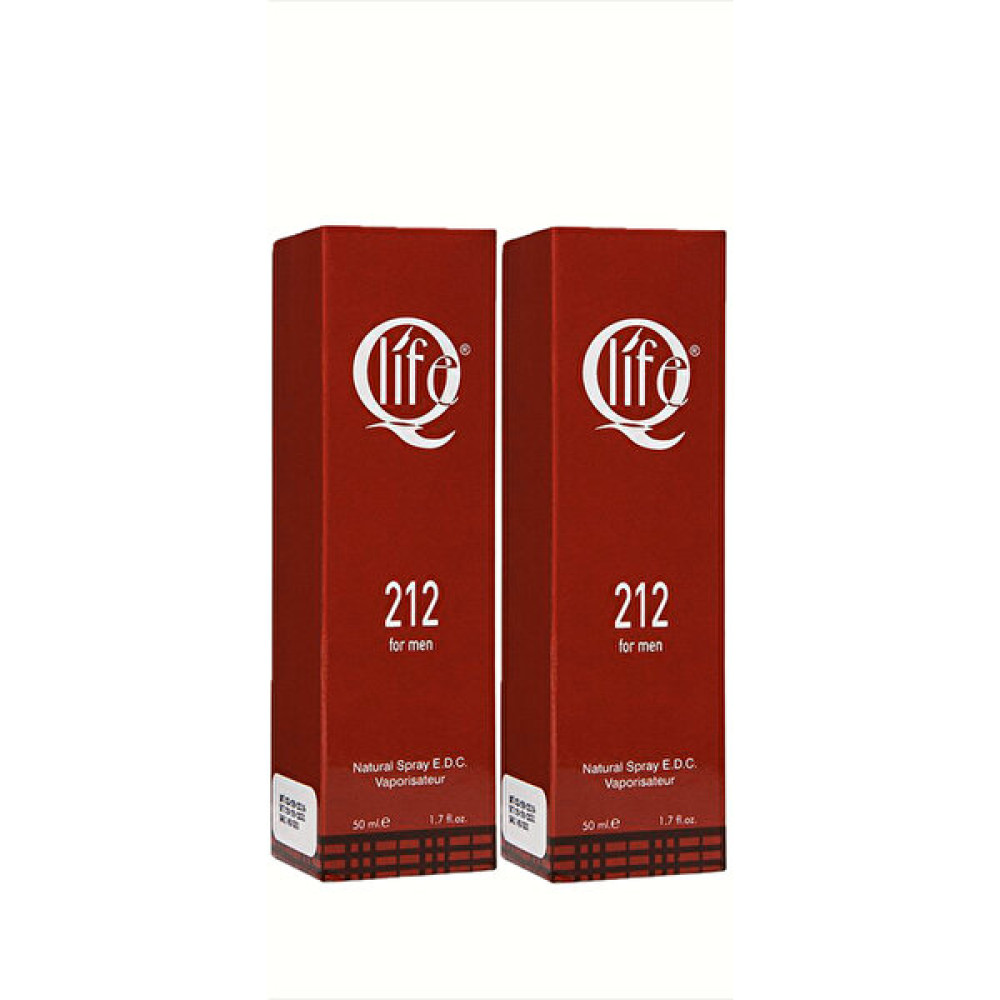 Qlife NO:212 Edc 50 ml + 50 ml 2'li Erkek Parfüm Erkek Parfümleri Fiyatı