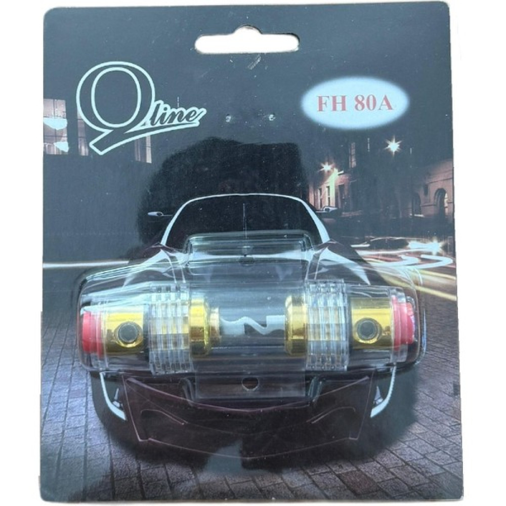Qline FH 80A Amfi Sigortası – 80 Amper Sigortalı Anfi Yuvası Oto Hoparlörleri & SubWoofer Fiyatı