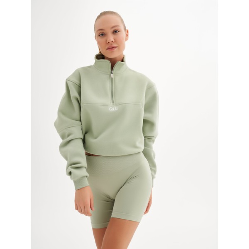 Qlu Infinity Collection Kadın Yeşil Seamless/dikişsiz Basic Şort Bayan Şort Fiyatı