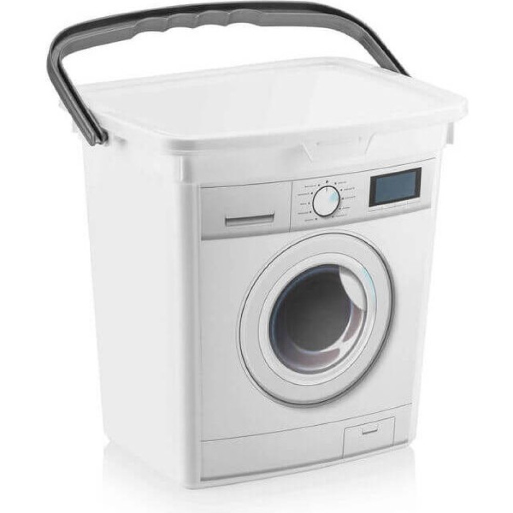 Qlux Ideas Çamaşır Makinesi Görünümlü Kapaklı Deterjanlık Taşınabilir Deterjan Saklama Kutusu 6,5 Lt Banyo Aksesuarları Fiyatı