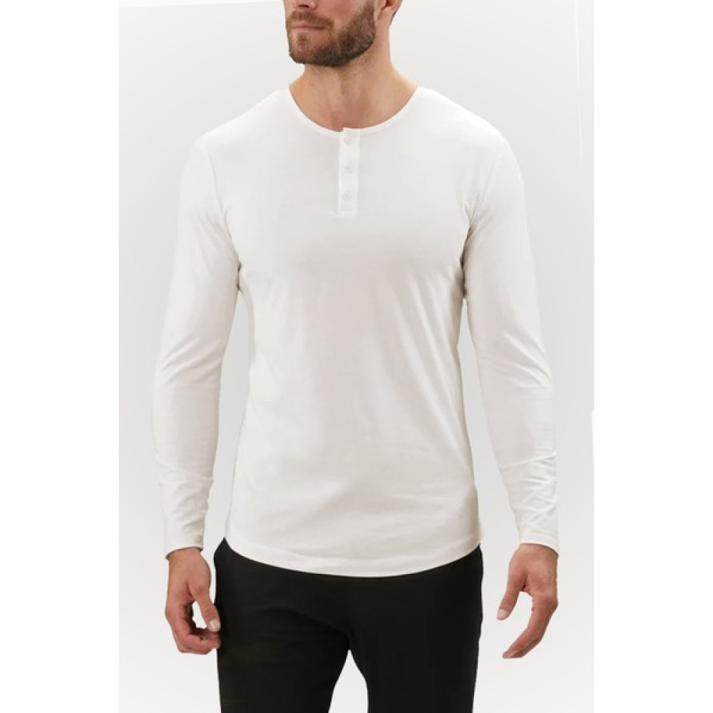 Qmari Bisiklet Yaka Uzun Kollu Tşört Düğmeli Patlı Yarım Balıkçı Regular Fit Siyah Tshirt Full Lıkra TBU0001 Erkek T-shirt Fiyatı