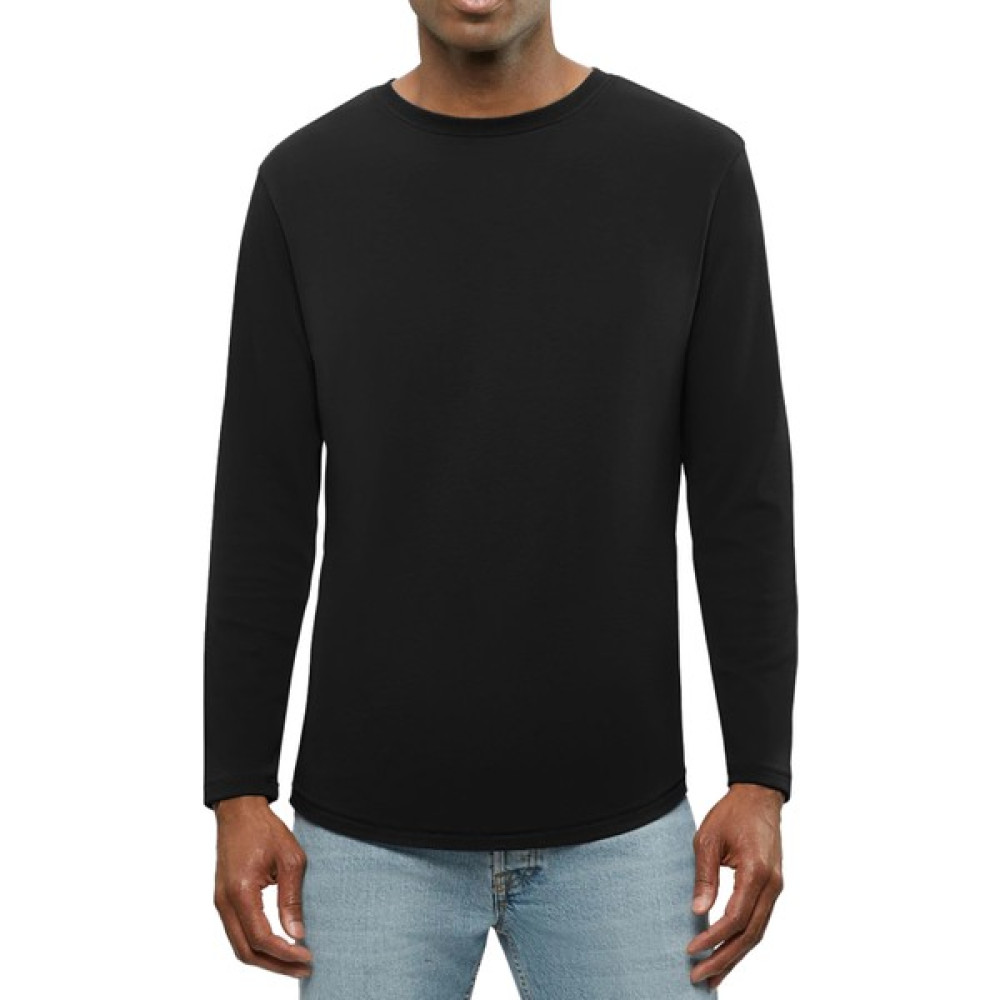 Qmari Oval Kesim Basic Bisiklet Yaka Uzun Kollu Erkek Tişört | Regular Fit Tshirt | Full Lıkra TBL5001 Erkek T-shirt Fiyatı