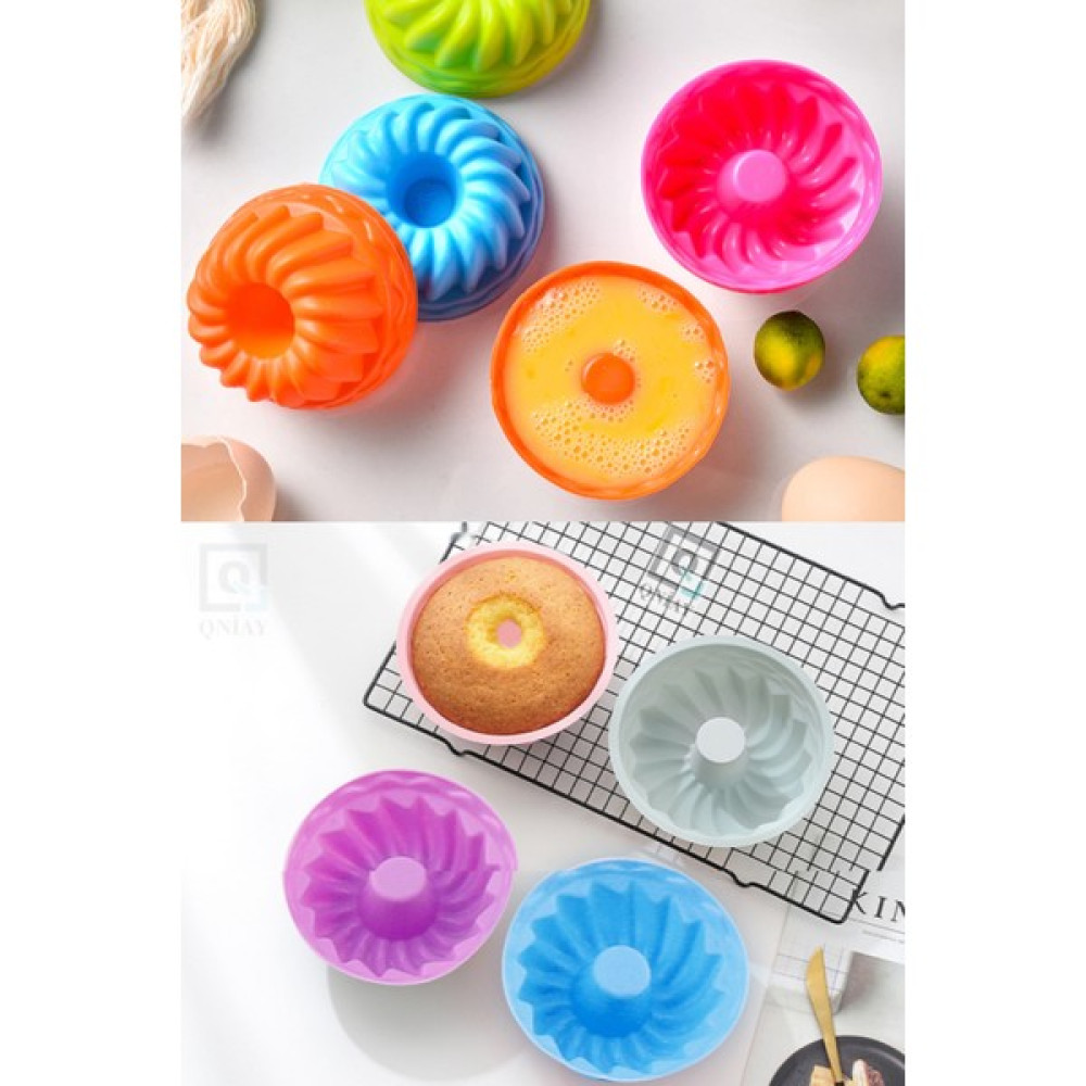 Qniay Klasik 6 Lı Mini Kek Kalıbı Kurabiye Pasta Muffin Kalıpları Silikon Pişirme Kalıbı - 6 Adet Kek Kalıpları Fiyatı
