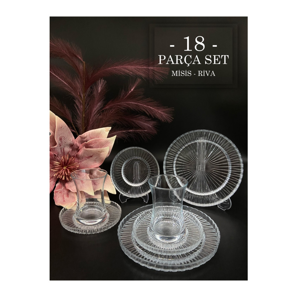 QNUR LİFE Çay Takımı Tasarım 18 Parça Set Misis Çay Bardağı -riva Çay Tabağı(elysia Uyumlu) -riva Pasta Tabağı Fincan / Bardak / Kahve Takımı Fiyatı