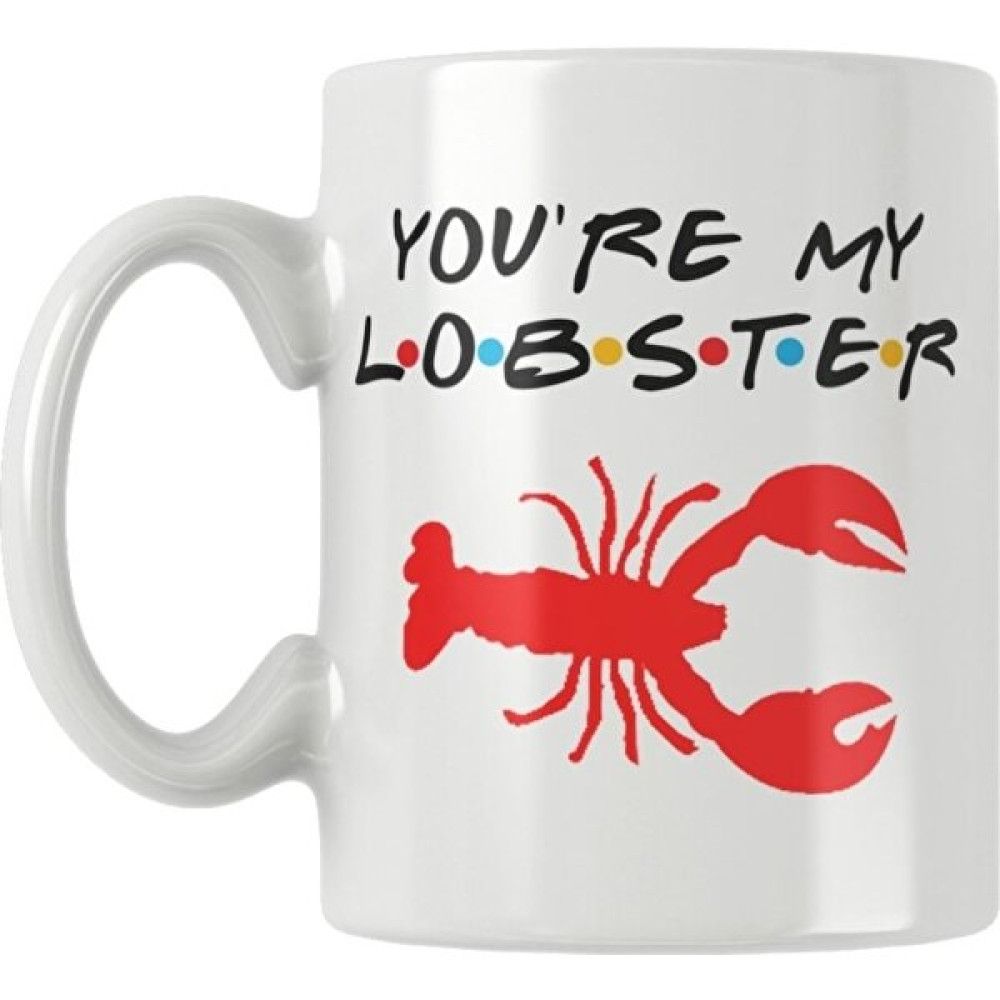 Qoeuyl Boutique You Are My Lobster Friends Baskılı Kupa Bardak - Beyaz Fincan / Bardak / Kahve Takımı Fiyatı