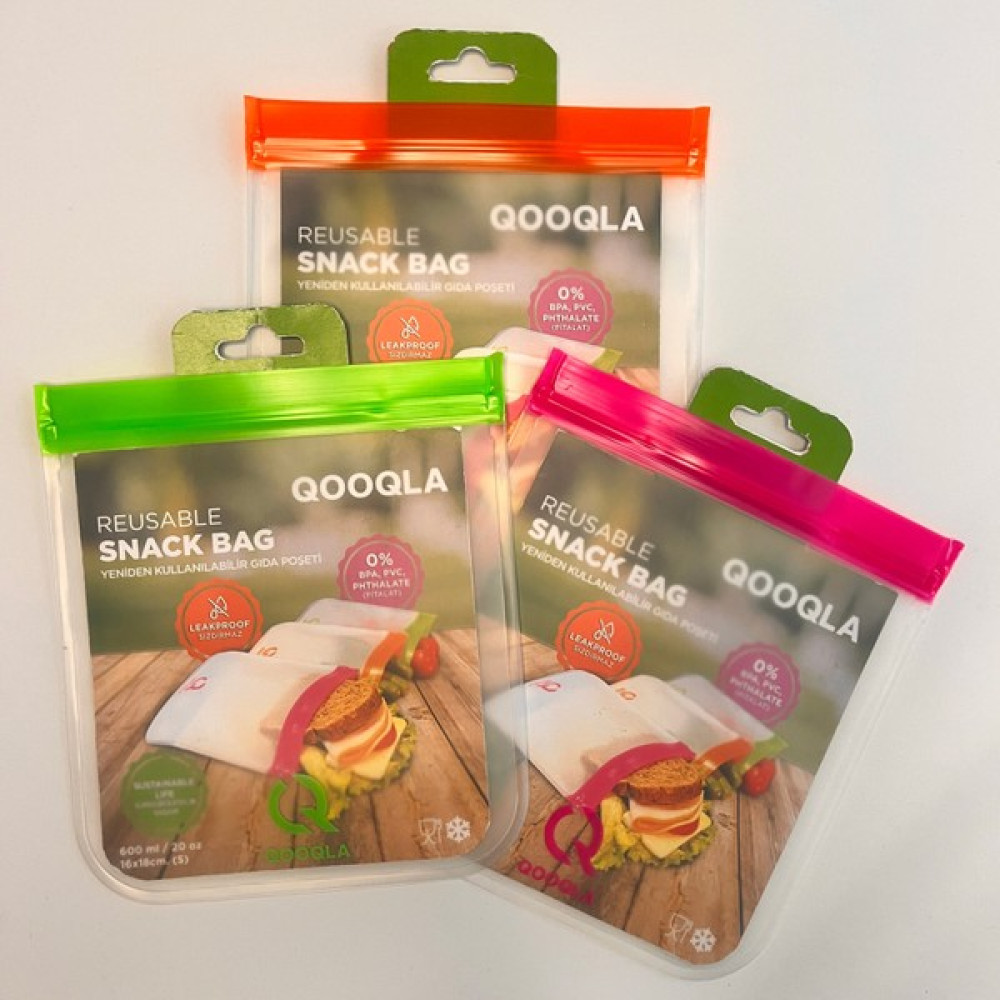 Qooqla Yıkanabilir Gıda Saklama Poşeti (16X18CM) Saklama Kapları Fiyatı
