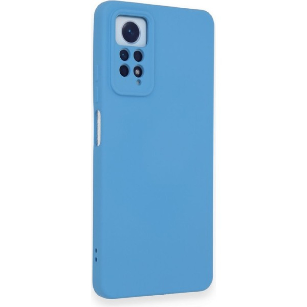 Qoovi Xiaomi Redmi Note 12PRO 4g Premium Lüx Rubber Kılıf - Açık Mavi Cep Telefonu Kılıfı Fiyatı