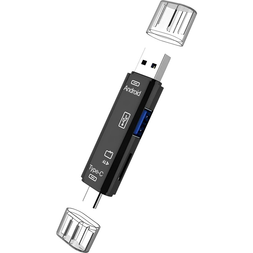 Qozie 5in1 USB Type-C Micro-Usb Kart Okuyucu Çevirici Diğer Fiyatı