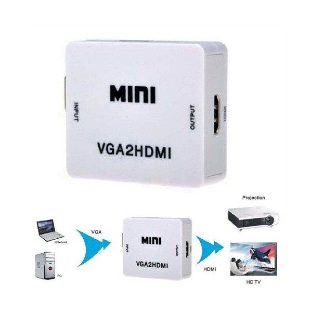 Qpars M600 Vga To Hdmi Çevirici Dönüştürücü Converter Vga'dan Hdmi Çevirici Bilgisayar Çevirici ve Adaptörü Fiyatı