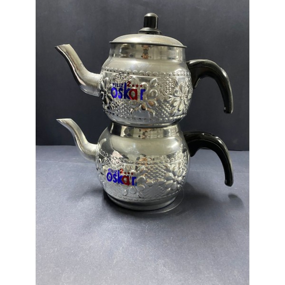 Qpazar Alüminyum Filiz Desenli Çaydanlık No:3 Çay / Çaydanlık Setleri Fiyatı