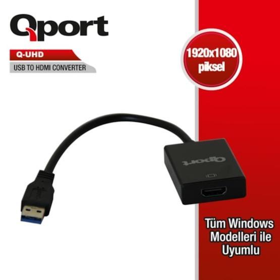Qport Q-UHD USB 3.0 to HDMI Çevirici