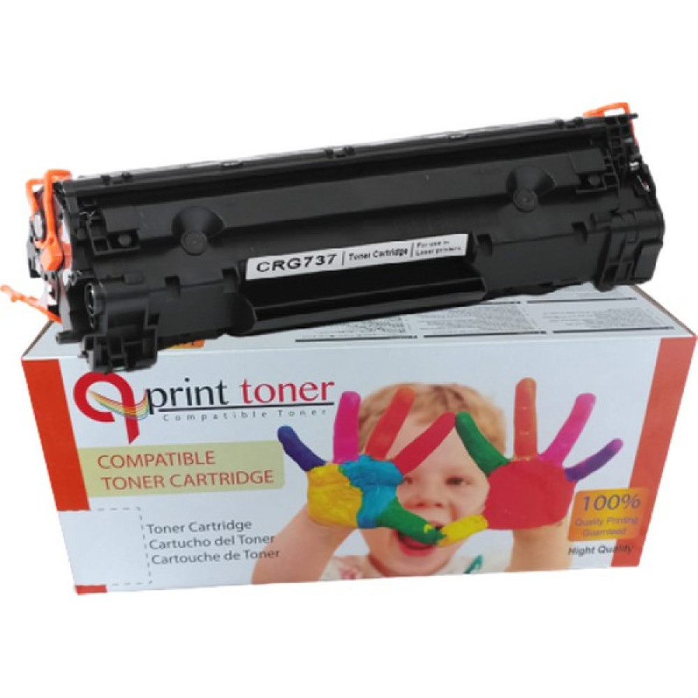 QPRİNT TONER Canon CRG 737 2400 Sayfa Siyah Muadil Toner M201 M225 LBP151 MF217 MF22, MF222 MF236 M237 MF244 M247 MF249 Tonerler Fiyatı