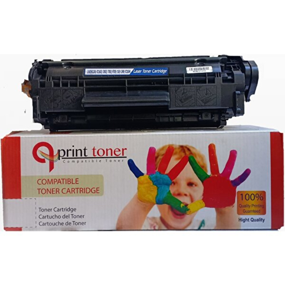 QPRİNT TONER Hp 2612A FX10 Muadil Toner 12A 1010 1012 1015 1018 1020 1022 3030 3052 M1005 M1319 LBP2900 LBP3000 Tonerler Fiyatı