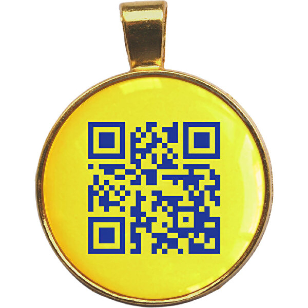 Qrcodeg Qr Kodlu Tasma Kolye - Sarı - Lacivert Evcil Hayvan Ürünleri Fiyatı