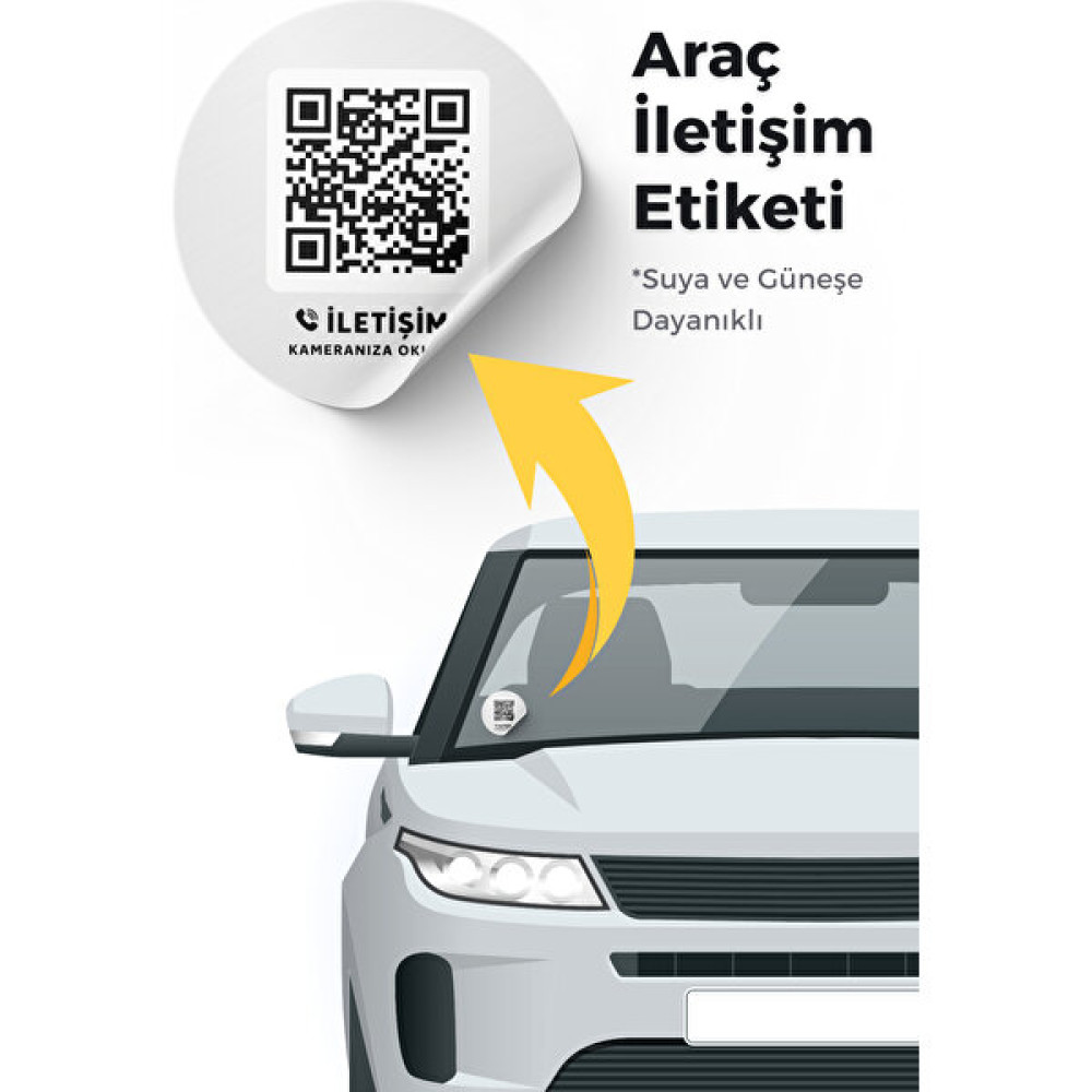 Qrkimlik Araç Park Numaratörü 2 Adet Qr Kodlu Özel Etiket Qr Kimlik Oto Seyahat Ürünleri Fiyatı