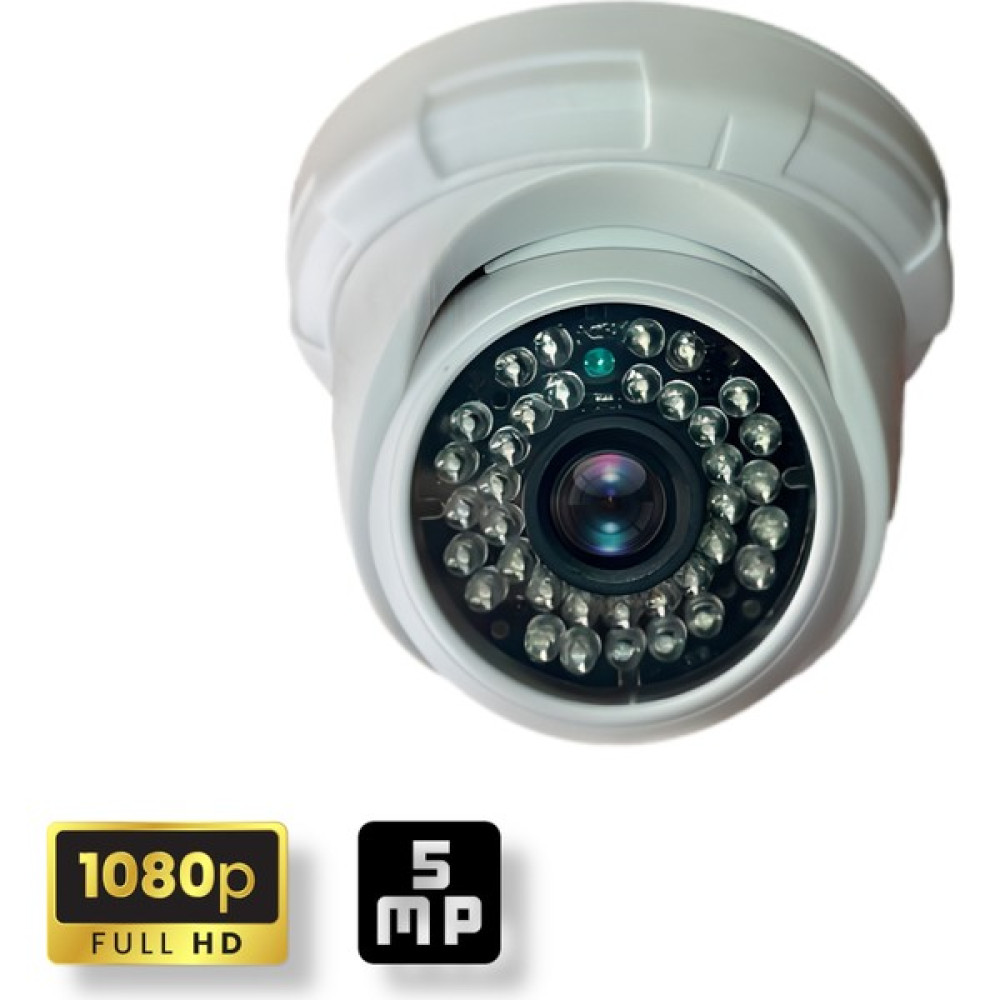 qromax 1080P 5 Mp Sony Lens 36 Ir LED Gece Görüşlü Dome İç Mekan Plastik Kasa Güvenlik Kamerası Güvenlik Kameraları Fiyatı