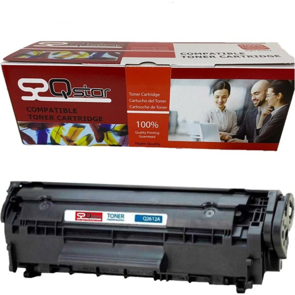 Qstar Hp 12A - Q2612A / Fx10 Muadil Toner 1600 Sayfa Hp 1010 1012 1015 1018 1020 1022 3015 3020 3030 3052 3055 M1005 M1319 Canon Lbp2900 Lbp3000 Tonerler Fiyatı