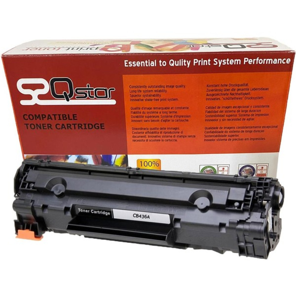 Qstar Hp 36A - Cb436A Muadil Toner - Black - 1000 gr Tonerler Fiyatı