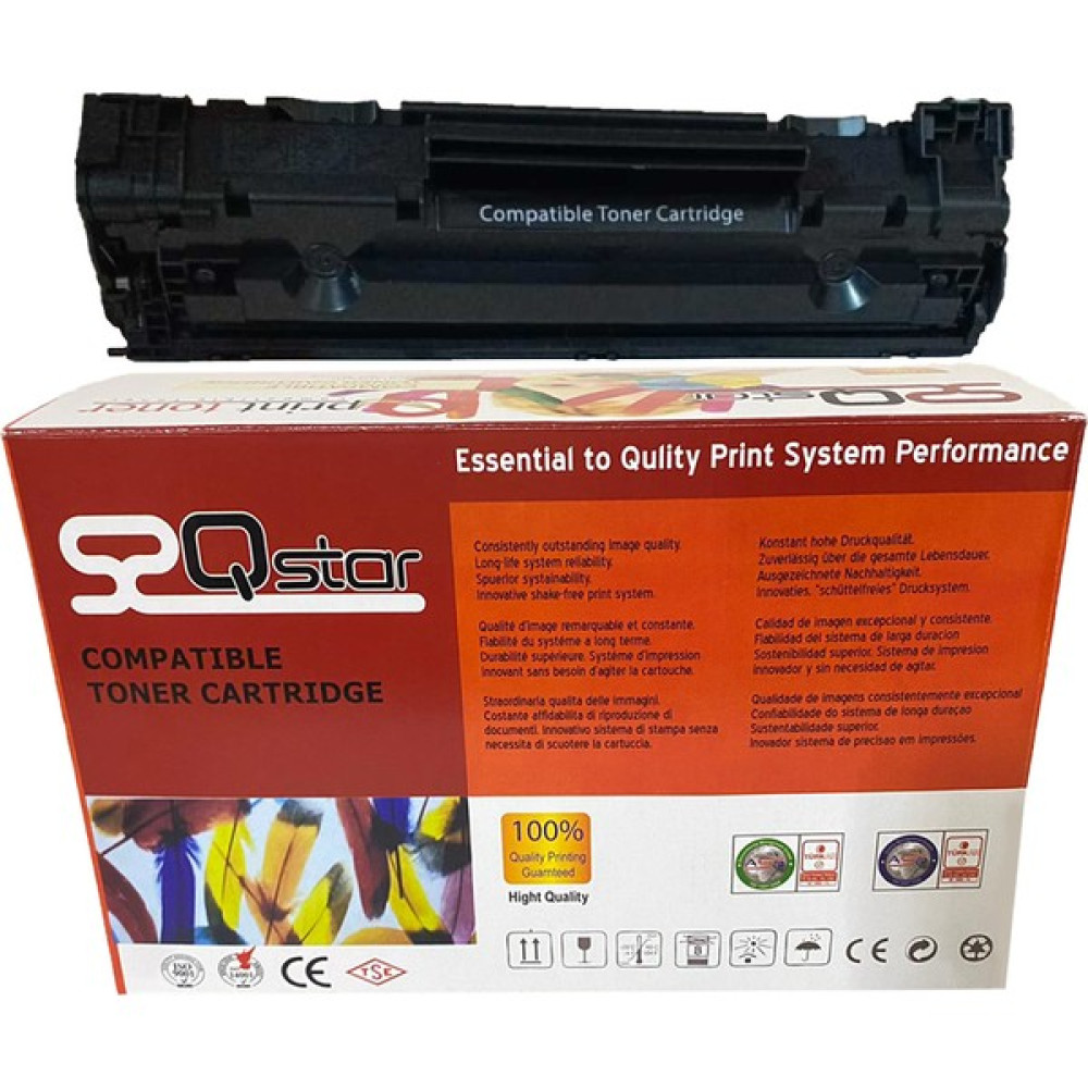 Qstar Hp CE278A Muadil Toner 78A Toner - Black Oto Boyaları Fiyatı