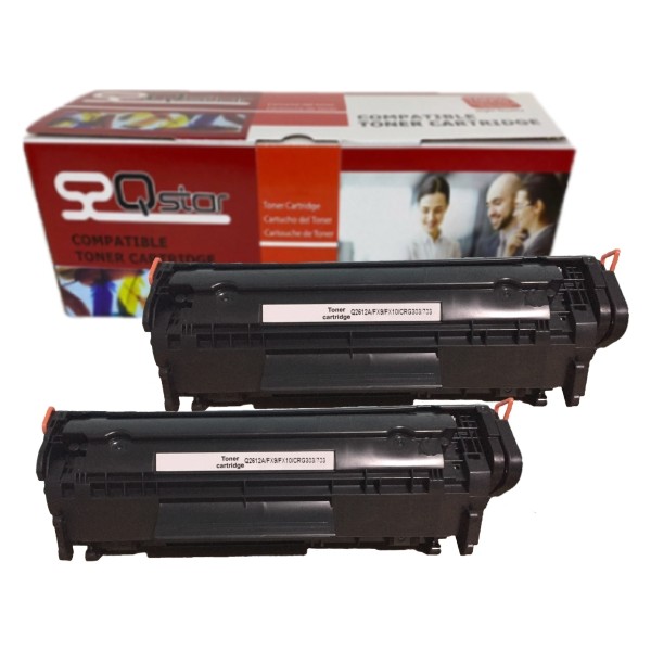 Qstar Hp Çipli Q2612A 12A 2'li Ekonomik Paket Garantili Uyumlu Toner 1010/1012/1015/1018/1020 Muadil Toner - Siyah Diğer Fiyatı