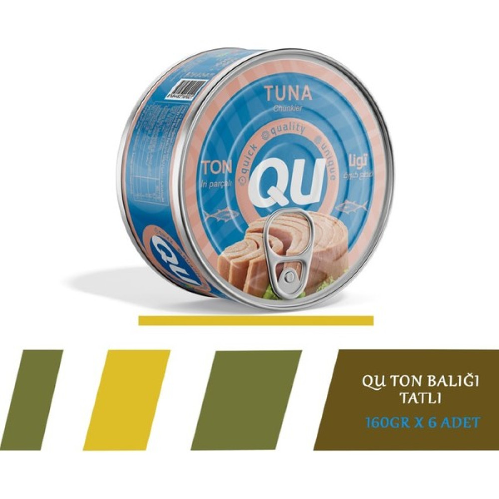 QU Tatlı Ton Balığı 6X160 gr - 6 Adet Oto Boyaları Fiyatı