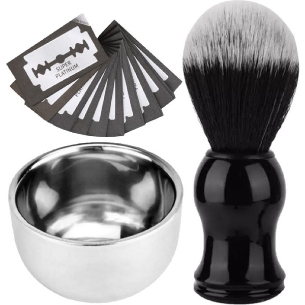 Qualis Shave F2 Tıraş Fırçası + Kase + 20 Adet Platinum Yaprak Jilet Erkek Tıraş Ürünleri Fiyatı