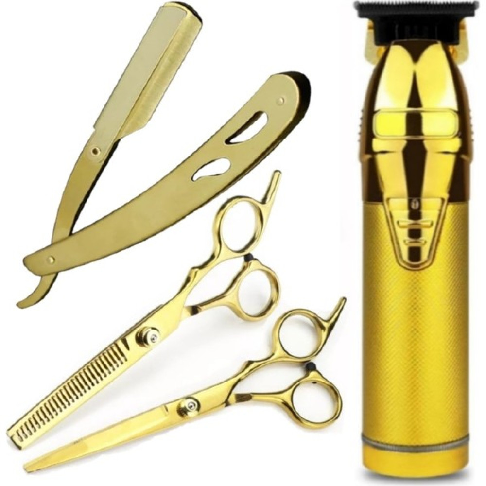 Qualis Shave R5 Elektrikli Saç Tıraş Makinesi + U3 Full Metal Ustura + M8 Kesme + Inceltme Makas Set -6inç/15 cm Tıraş Makineleri Fiyatı