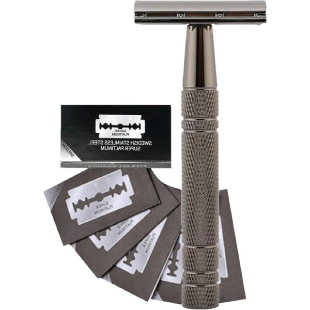 Qualis Shave S9 Full Metal Manuel Tıraş Makinesi + 5 Adet Platinum Yaprak Jilet Tıraş Makineleri Fiyatı