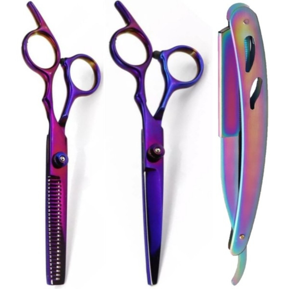 Qualis Shave U3 Full Metal Ustura + M8 Kesme + Inceltme Makas Set -6inç/15 cm Saç Fırçası ve Tarağı Fiyatı