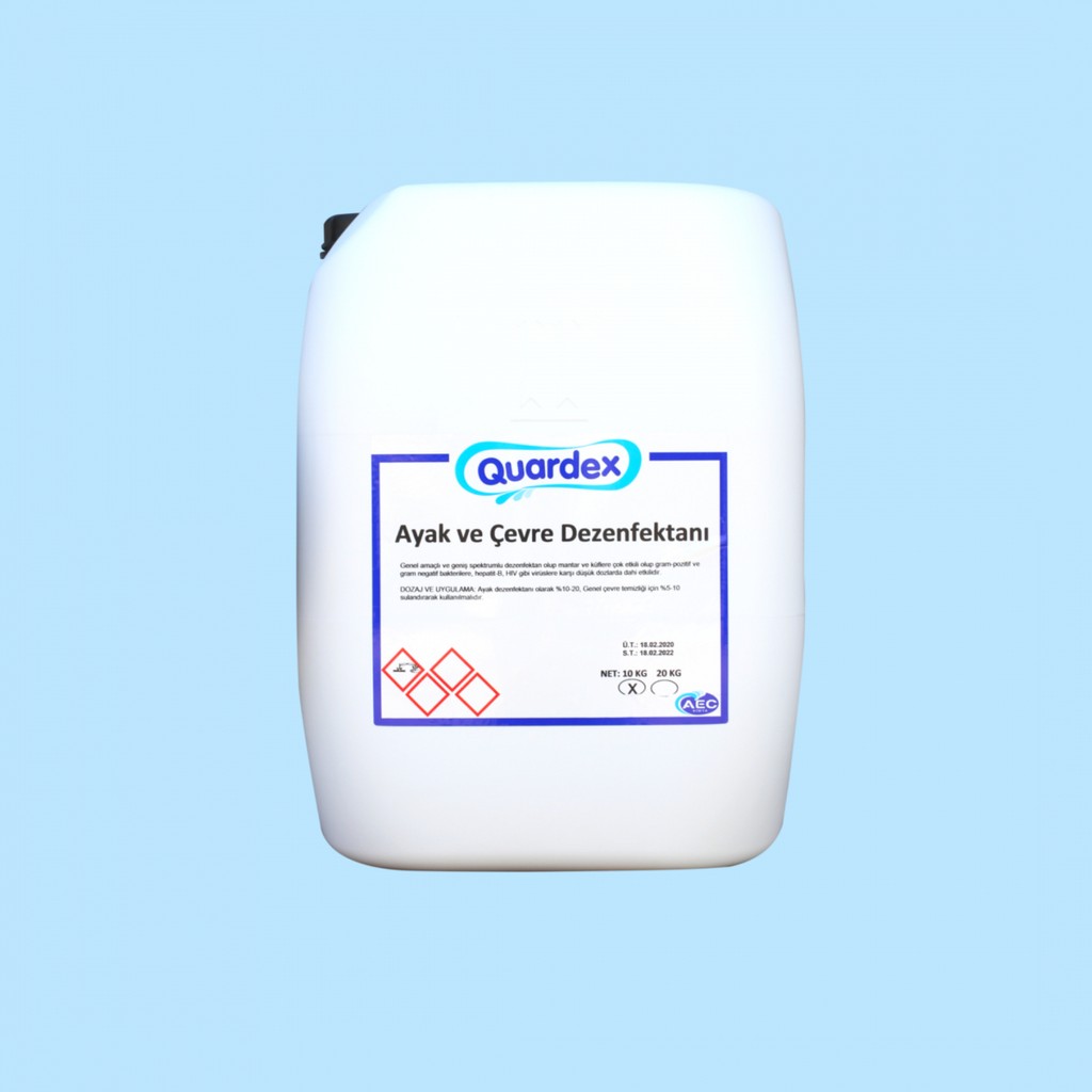Quardex Ayak ve Çevre Dezenfektanı (Sıvı) 10 Kg 1 Adet Diğer Fiyatı