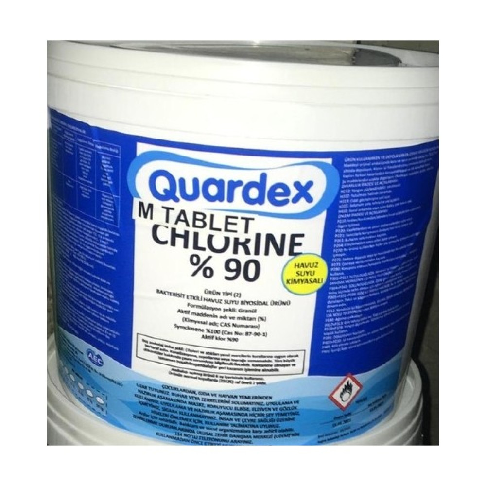 Quardex Havuz Kimyasalı Multi Tablet Klor %90 10 kg Bahçe Malzemeleri Fiyatı