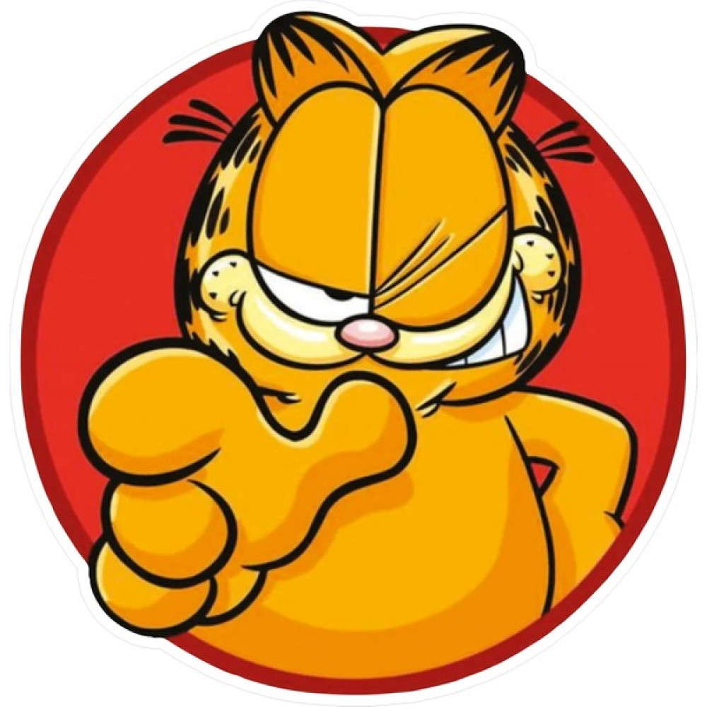 Quart Aksesuar 11 x 11 cm Garfield Kedi Sticker Araba Laptop Oto Motor Sticker Sticker Fiyatı