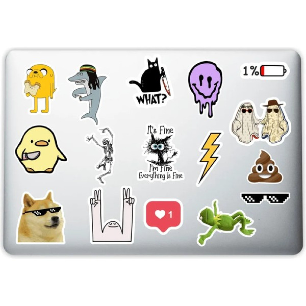 Quart Aksesuar Dekoratif Laptop Notebook Tablet Telefon Sticker Set 17 Quart Aksesuar - 22 x 17 cm Sticker Fiyatı
