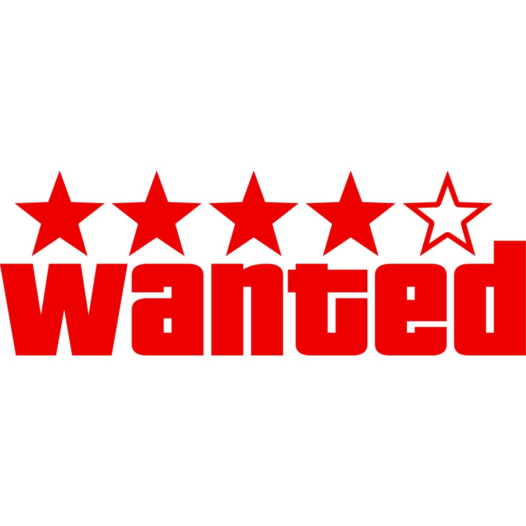 Quart Aksesuar Wanted Oto Sticker Araba Cam Sticker - 30 x 11 cm - Kırmızı Diğer Fiyatı