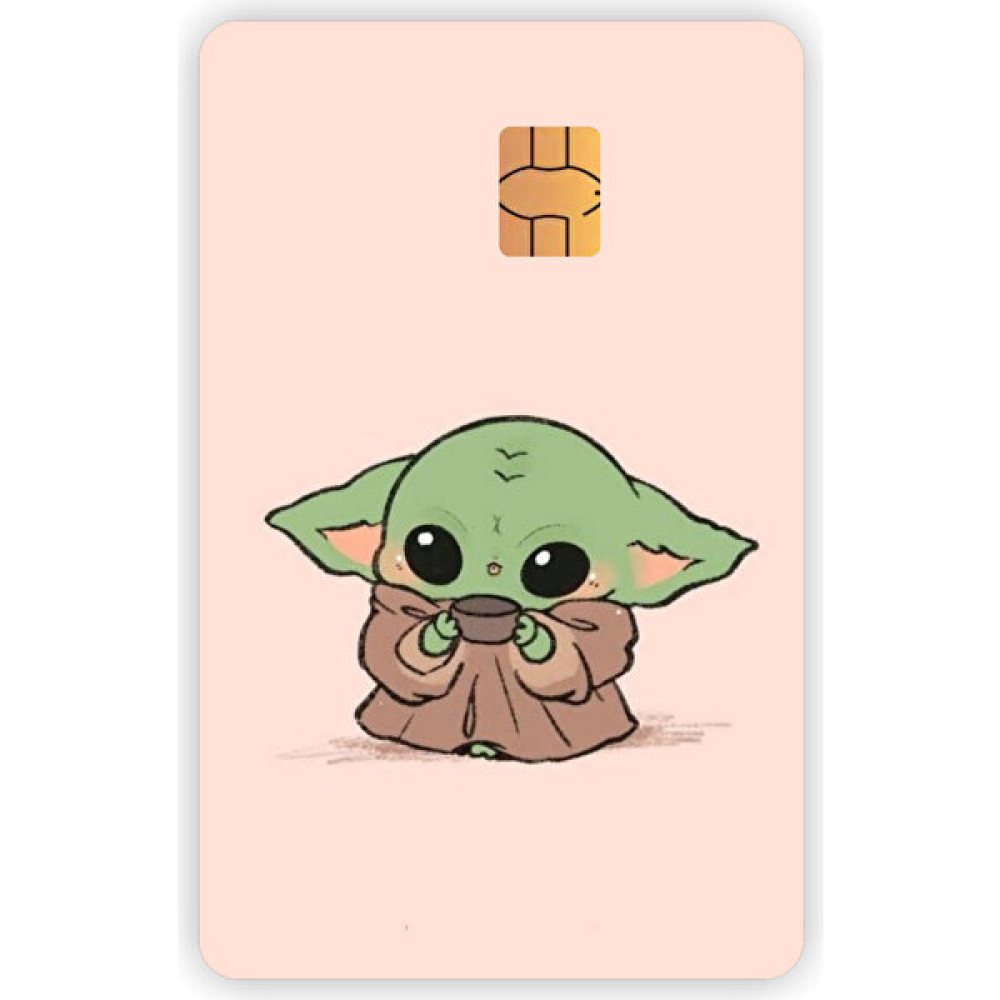Quart Aksesuar Yoda Kart Kaplama Sticker Kart Etiketi - 10 cm Sticker Fiyatı