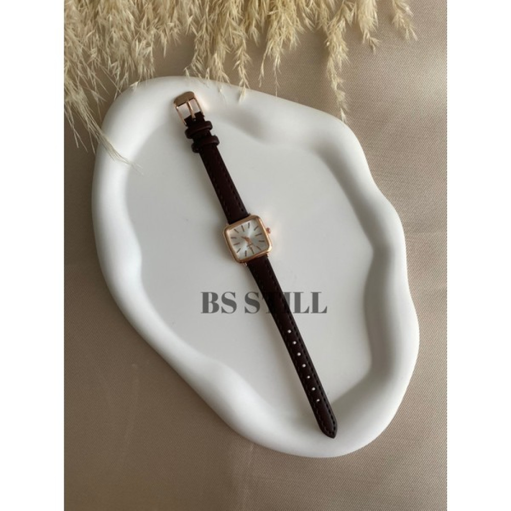 Quartz Bs Still Quartz Retro Minimal Vintage Deri Kordon Kadın Kol Saati - Koyu Kahverengi Kol Saatleri Fiyatı