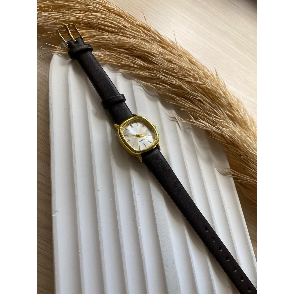 Quartz Bs Stıll Vintage Kadın Kol Saati Retro Minimal Deri Dordon 1 Adet - Kahverengi Kol Saatleri Fiyatı