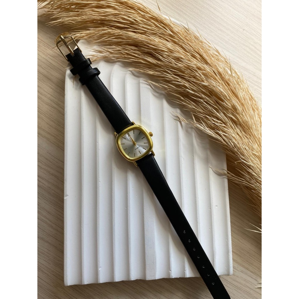 Quartz Bs Stıll Vintage Kadın Kol Saati Retro Minimal Deri Dordon 1 Adet - Siyah Kol Saatleri Fiyatı