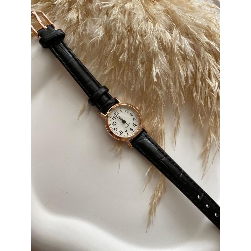 Quartz Bs Stıll Vintage Kadın Kol Saati Retro Quartz Minimal Deri Dordon 1 Adet - Siyah Kol Saatleri Fiyatı