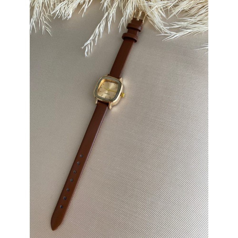 Quartz Retro Minimal Vintage Deri Kordon Kadın Kol Saati Eskitilmiş Kasa Kol Saatleri Fiyatı