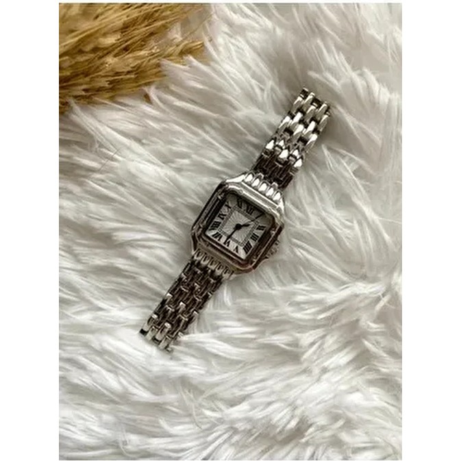 Quartz Roma Rakamlı Kadın Vintage Kare Mini Gümüş Kol Saati Metal Kordon 0 ATM Suya Dayanıklı Diğer Fiyatı