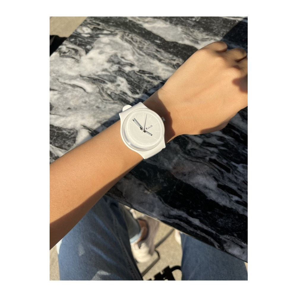 QUARTZ Switch Silikon Kayış Beyaz Saat Fiyatı
