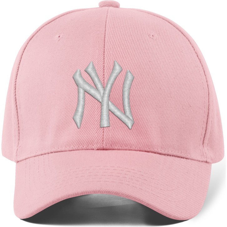 Quatex Ny New York Nakışlı Şapka – Pembe %100 Pamuk Gabardin Unisex Model Kadın Şapkası Fiyatı