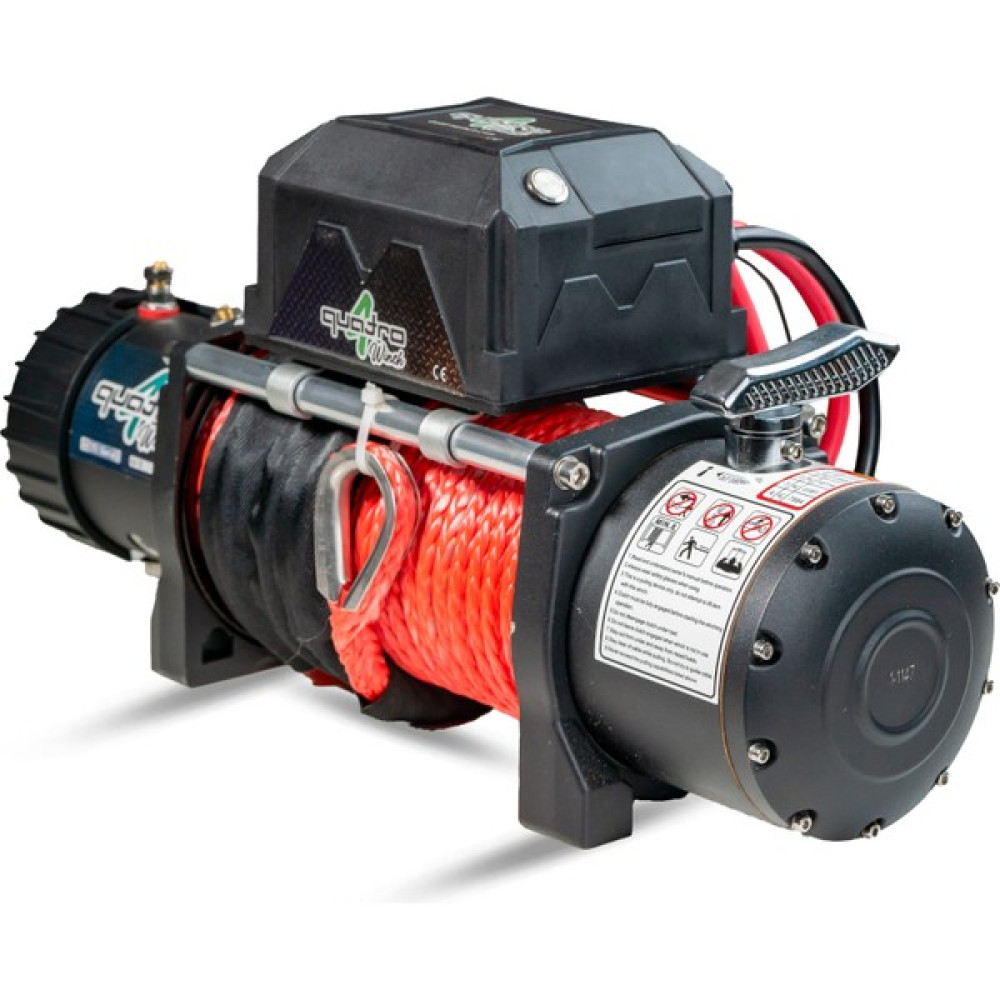 Quatro 12V 13500 Lb Kırmızı Sentetik Halatlı Off-Road 4x4 Vinç (Kırmızı Halatlı) Yük Kaldırma / Vinç Fiyatı