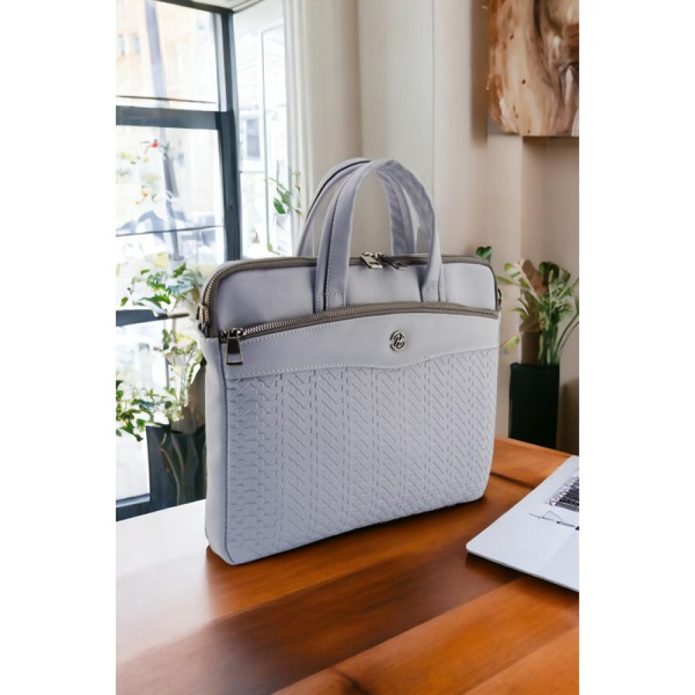 QUB CLUB Unisex Macbook Air Pro Uyumlu 13 & 13.3 Inç Desenli Evrak Laptop Çantası - Mavi Dizüstü Bilgisayar Aksesuarları Fiyatı