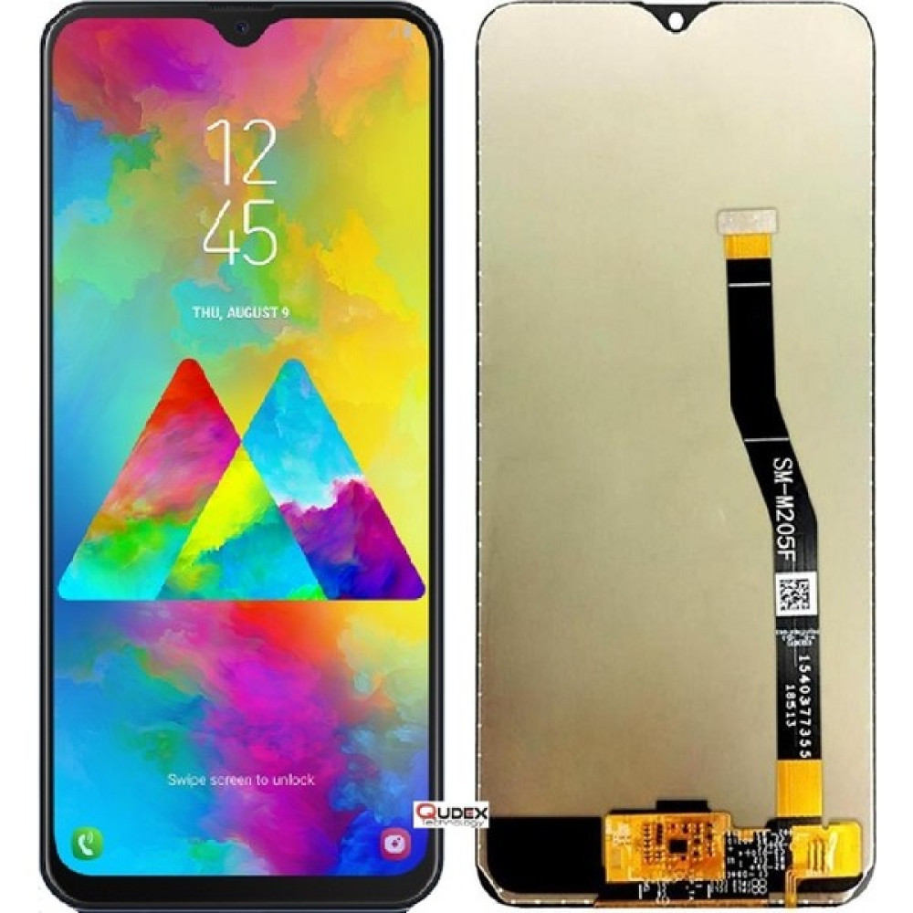 Qudex Samsung Galaxy M20 (SM-M205F) LCD Ekran Dokunmatik Cep Telefonu Ekranı Fiyatı