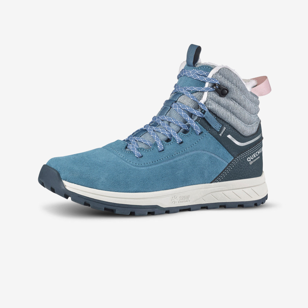 Quechua Çocuk Su Geçirmez Outdoor Kar Botu - 35 / 38 - Mavi / Deri - Sh500 Unisex Çocuk Bot Fiyatı