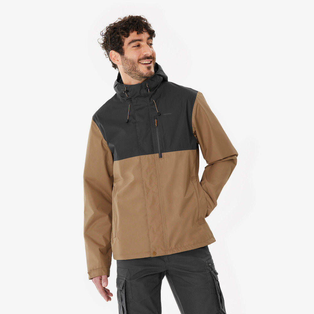 Quechua Erkek Outdoor Yağmurluk - Bej / Mavi - Nh500 Imper Erkek Yağmurluk Fiyatı