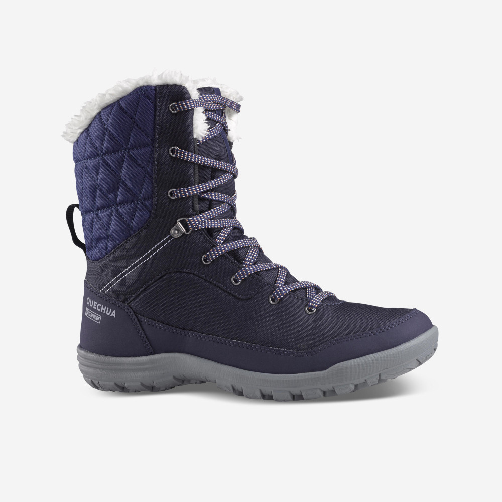 Quechua Kadın Su Geçirmez Outdoor Kar Botu - Yüksek Gövde - Siyah - Sh100 Çizme (Outdoor) Fiyatı