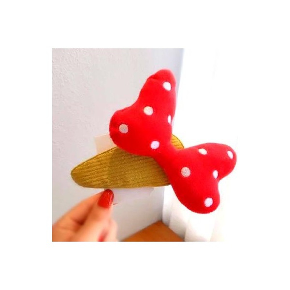 Queen Aksesuar Özel Tasarım Dev 3D Boyutlu Pofuduk Minnie Mouse Fiyonk Metal Çıtçıt Büyük Kadife Toka Toka, Taç & Saç Bandı Fiyatı